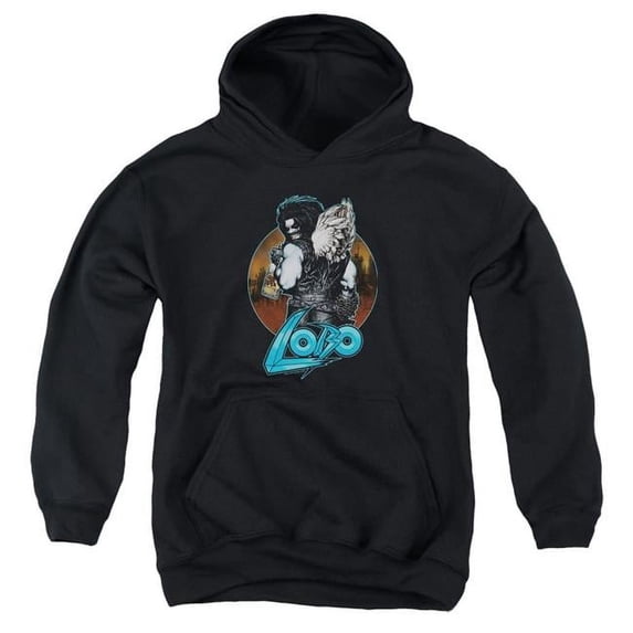Trevco Sportswear JLA852-YFTH-3 JLA Gut Rot Youth Hooded Sweatshirt, Black - Large