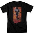 thumbnail image 1 of Trevco Sportswear JLA859-AT-9 JLA Lobo Pose Adult Regular Fit Short Sleeve T-Shirt, Black - 6X, 1 of 1