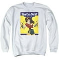 thumbnail image 1 of Trevco Sportswear JLA646-AS-2 JLA Wonder Bombshell Adult Crewneck Sweatshirt, White - Medium, 1 of 1