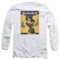 thumbnail image 1 of Trevco Sportswear JLA646-AL-1 JLA Wonder Bombshell Adult Long Sleeve T-Shirt, White - Small, 1 of 1