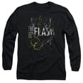 thumbnail image 1 of Trevco Sportswear JLA793-AL-5 DC Flash Bold Flash Adult Long Sleeve T-Shirt, Black - 2X, 1 of 1