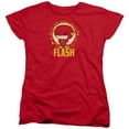 thumbnail image 1 of Trevco Sportswear JLA828-WT-5 DC Flash Flash Chibi Womens Short Sleeve T-Shirt, Red - 2X, 1 of 1