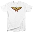thumbnail image 1 of Trevco Sportswear JLA834-AT-2 DC Wonder Woman Airbrush WW Adult Regular Fit Short Sleeve T-Shirt, White - Medium, 1 of 1