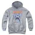 thumbnail image 1 of Trevco Sportswear UNI720-YFTH-1 Jaws Comic Splash Youth Hooded Sweatshirt, Athletic Heather - Small, 1 of 1