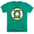 thumbnail image 1 of Trevco Sportswear JLA1501-HA-5 Justice League Green Lantern Airbrush Logo Adult Regular Fit Heather Short Sleeve T-Shirt, Kelly Green - 2X, 1 of 1