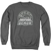 Trevco Sportswear LT181-AS-4 Looney Tunes Speed Demon Adult Crewneck Sweatshirt, Charcoal - Extra Large