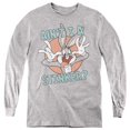 thumbnail image 1 of Trevco Sportswear LT242-YL-2 Looney Tunes Aint I A Stinker Long Sleeve Youth T-Shirt, Athletic Heather - Medium, 1 of 1