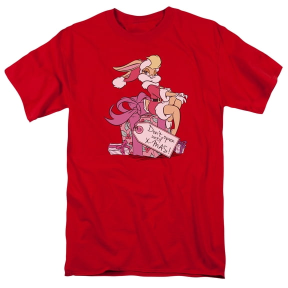 Trevco Sportswear LT203-AT-2 Looney Tunes Lola Present Adult Regular Fit Short Sleeve T-Shirt, Red - Medium
