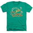 thumbnail image 1 of Trevco Sportswear LT155-HA-6 Looney Tunes Michigan J Adult Regular Fit Heather Short Sleeve T-Shirt, Kelly Green - 3X, 1 of 1
