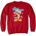 thumbnail image 1 of Trevco Sportswear LT168-AS-6 Looney Tunes One Smart Chick Adult Crewneck Sweatshirt, Red - 3X, 1 of 2