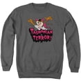 thumbnail image 1 of Trevco Sportswear LT192-AS-6 Looney Tunes Taz Terror Adult Crewneck Sweatshirt, Charcoal - 3X, 1 of 2