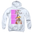 thumbnail image 1 of Trevco Sportswear LT304-YFTH-2 Looney Tunes Tiles Youth Hooded Sweatshirt, White - Medium, 1 of 1