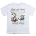 thumbnail image 1 of Trevco Sportswear LT259-KT-2 Looney Tunes Vacation Forever Youth Short Sleeve T-Shirt, White - Extra Small, 1 of 1