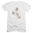 thumbnail image 1 of Trevco Sportswear LOR3007-PSF-3 Lord of The Rings Gandalf The White Premium Canvas Adult Slim Fit 30-1 Short Sleeve T-Shirt, White - Large, 1 of 1