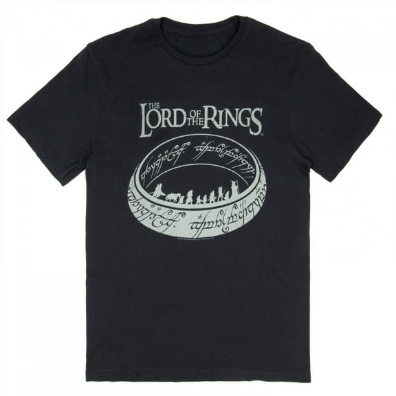 Trevco Sportswear LOR1056-AT-5 Lord of The Rings The Journey Adult Regular Fit Short Sleeve T-Shirt, Black - 2X