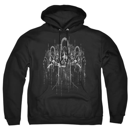 Trevco Sportswear LOR1053-AFTH-4 Lord of The Rings The Nine Adult Pullover Hoodie, Black - Extra Large