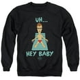 thumbnail image 1 of Trevco Sportswear MTV187-AS-4 Beavis & Butthead Uh Hey Baby Adult Crewneck Sweatshirt, Black - Extra Large, 1 of 1