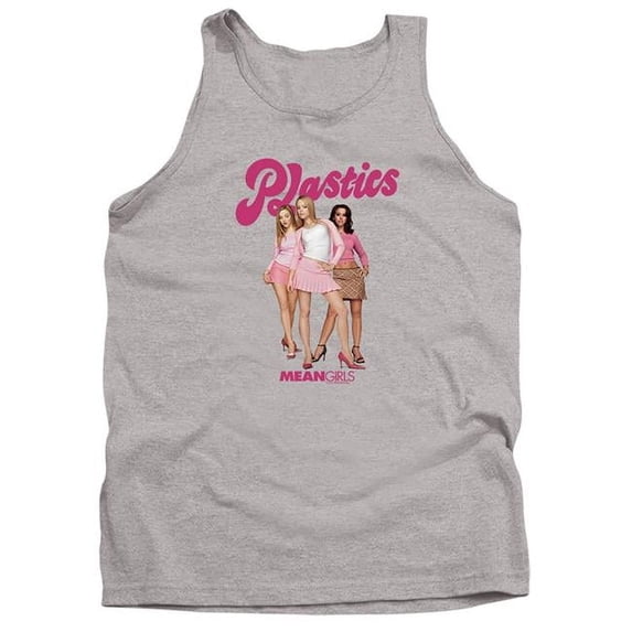 Trevco Sportswear PAR897-TK-4 Mean Girls The Plastics Simple Adult Tank Top, Athletic Heather - Extra Large