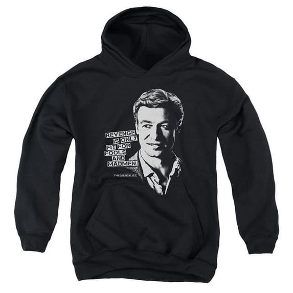 Trevco Sportswear WBT266-YFTH-1 Mentalist Revenge Youth Hooded Sweatshirt, Black - Small