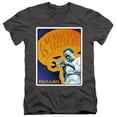 thumbnail image 1 of Trevco Sportswear PERRY316-AV-3 Miles Davis Knowledge & Ignorance Adult Slim Fit V-Neck Cotton T-Shirt, Charcoal - Large, 1 of 1