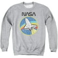 thumbnail image 1 of Trevco Sportswear NASA109-AS-4 NASA Shuttle Adult Crewneck Sweatshirt, Athletic Heather - Extra Large, 1 of 2