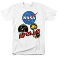 thumbnail image 1 of Trevco Sportswear NASA118-AT-6 NASA Apollo Adult Regular Fit Short Sleeve T-Shirt, White - 3X, 1 of 1