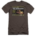 thumbnail image 1 of Trevco Sportswear NBC429-PSF-1 Warehouse 13 Telegraph Island Premium Canvas Adult Slim Fit 30-1 Short Sleeve T-Shirt, Charcoal - Small, 1 of 1
