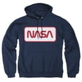thumbnail image 1 of Trevco Sportswear NASA110-AFTH-6 Nasa Rectangular Worm Logo Adult Pullover Hoodie, Navy - 3X, 1 of 1