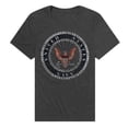 thumbnail image 1 of Trevco Sportswear NA106-PATHA-4 Navy Rough Emblem Heathered Premium Adult T-Shirt, Charcoal - Extra Large, 1 of 1