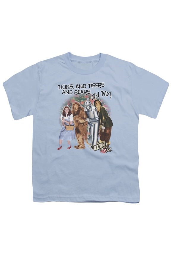Sportswear OZ116-YT-2 Wizard of Oz Oh My Youth Short Sleeve T-Shirt, Light Blue - Medium