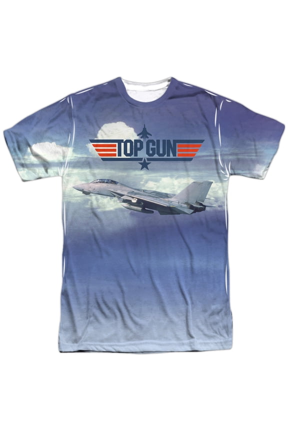 Sportswear PAR530-ATPP-1 Top Gun Take Off Adult Regular Fit Short Sleeve T-Shirt, White - Small