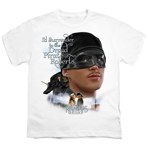 Trevco Sportswear PB158B-KT-3 PB & Surrender Youth Short Sleeve T-Shirt, White - Small