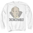 thumbnail image 1 of Trevco Sportswear PB177-AS-5 Princess Bride Inconceivable Adult Crewneck Sweatshirt, White - 2X, 1 of 1