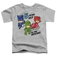 thumbnail image 1 of Trevco Sportswear HBRO1310E-TT-3 PJ Masks 5 Year Old to The Rescue Birthday Toddler Short Sleeve T-Shirt, Athletic Heather - Large 4T, 1 of 1