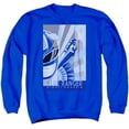 thumbnail image 1 of Trevco Sportswear PWR128-AS-2 Power Rangers Blue Ranger Deco Adult Crewneck Sweatshirt, Royal - Medium, 1 of 1