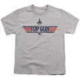 thumbnail image 1 of Trevco Sportswear PAR839-YT-4 Paramount - Top Gun Logo Grey Youth Short Sleeve T-Shirt, Athletic Heather - Extra Large, 1 of 1