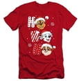 thumbnail image 1 of Trevco Sportswear NICK10361-PSF-4 Paw Patrol Chase Marshall Rubble Christmas Santa Hats Premium Canvas Adult Slim Fit 30-1 Short Sleeve T-Shirt, Red - Extra Large, 1 of 1