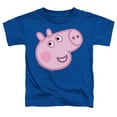 thumbnail image 1 of Trevco Sportswear HBRO1449-TT-2 Peppa Pig George Pig Face Toddler Short Sleeve T-Shirt, Royal - Medium 3T, 1 of 1