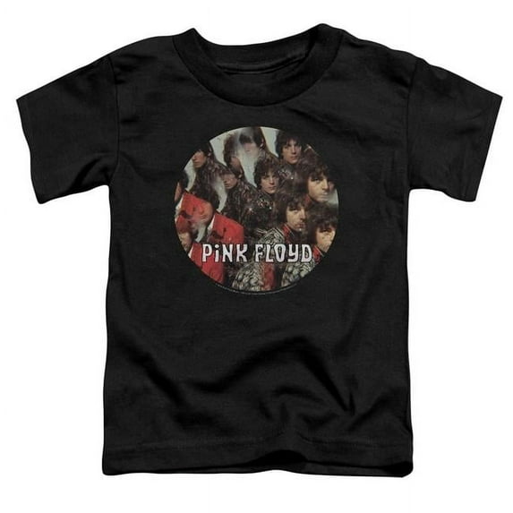 Trevco Sportswear PERRY126-TT-3 Pink Floyd Piper Toddler Short Sleeve T-Shirt, Black - Large 4T