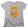 thumbnail image 1 of Trevco Sportswear WBT942-WT-5 Pinky & The Brain Soda Womens Short Sleeve T-Shirt, Athletic Heather - 2X, 1 of 1