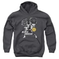thumbnail image 1 of Trevco Sportswear PWR196-YFTH-3 Power Rangers Black Ranger Youth Hooded Sweatshirt, Charcoal - Large, 1 of 1