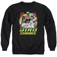 thumbnail image 1 of Trevco Sportswear PWR2202-AS-1 Power Rangers Dino Lightning Adult Crewneck Sweatshirt, Black - Small, 1 of 1
