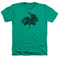 thumbnail image 1 of Trevco Sportswear PWR4006-HA-2 Power Rangers Green Adult Regular Fit Heather Short Sleeve T-Shirt, Kelly Green - Medium, 1 of 1