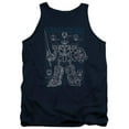thumbnail image 1 of Trevco Sportswear PWR184-TK-4 Power Rangers Mega Plans Adult Tank Top, Navy - Extra Large, 1 of 1
