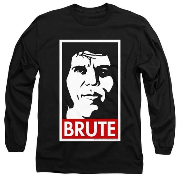 Trevco Sportswear PB147B-AL-2 Princess Bride Brute Adult Long Sleeve T-Shirt, Black - Medium