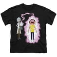 thumbnail image 1 of Trevco Sportswear CN1824-YT-1 Rick & Morty Reboot Youth Short Sleeve T-Shirt, Black - Small, 1 of 1
