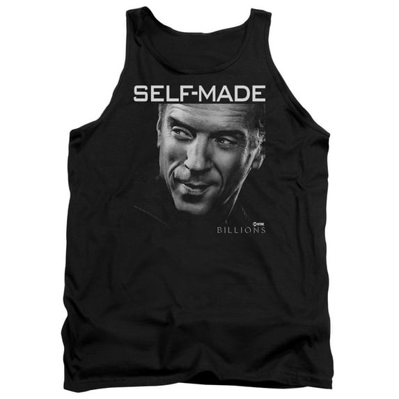 Trevco Sportswear SHO582-TK-2 Billions Self Made Adult Tank Top, Black - Medium