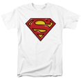 thumbnail image 1 of Trevco Sportswear SM2510-AT-1 Superman Airbrush Shield Adult Regular Fit Short Sleeve T-Shirt, White - Small, 1 of 1