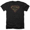 thumbnail image 1 of Trevco Sportswear SM1973-HA-6 Superman Colored Shield Adult Regular Fit Heather Short Sleeve T-Shirt, Charcoal - 3X, 1 of 1