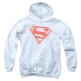 thumbnail image 1 of Trevco Sportswear SM1148-YFTH-4 Superman Spray Paint Shield Youth Hooded Sweatshirt, White - Extra Large, 1 of 1
